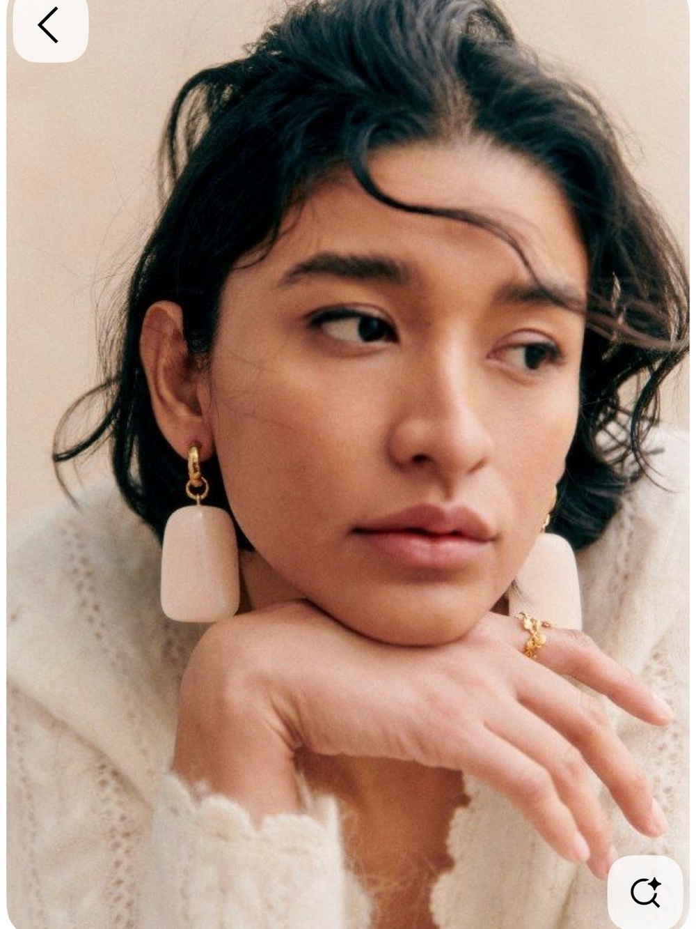 🌿Sezane Joao earrings | soft pink | NIB